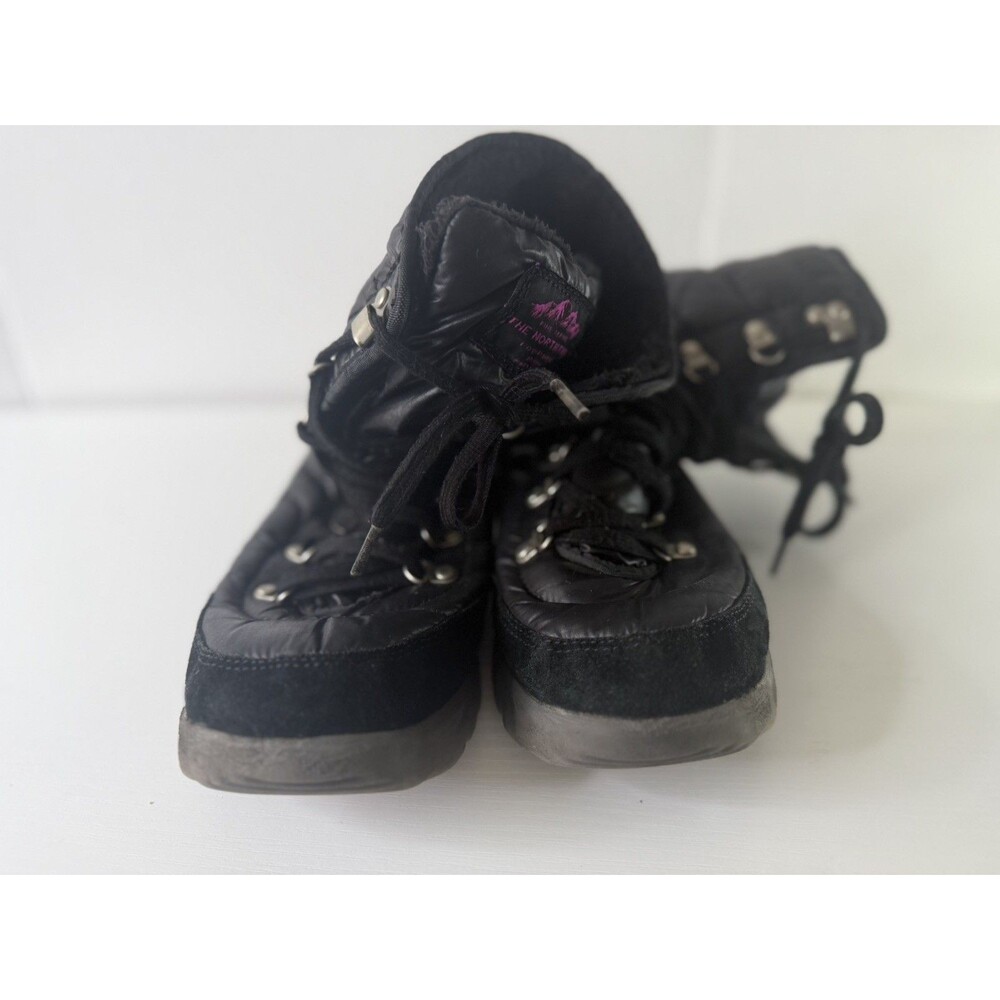 The North Face Women’s 8 Fine Alpine Boots Black Faux Fur Lined Primaloft Pre-ow